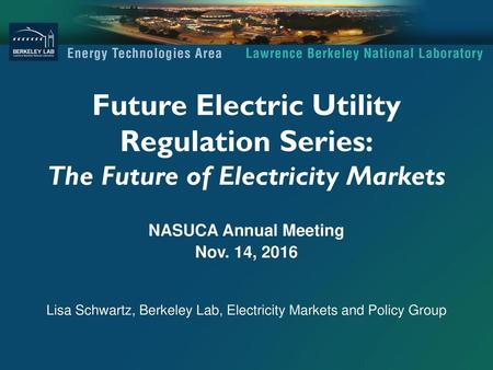 NASUCA Annual Meeting Nov. 14, 2016