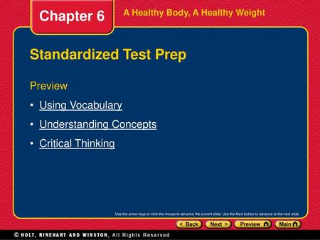 Standardized Test Prep