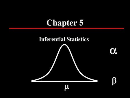 Inferential Statistics