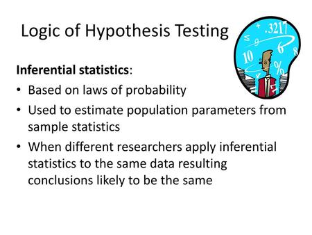 Logic of Hypothesis Testing