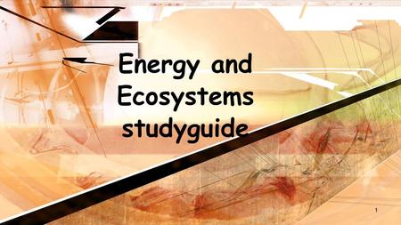 Energy and Ecosystems studyguide