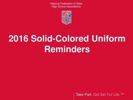 2016 Solid-Colored Uniform