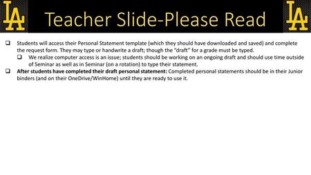 Teacher Slide-Please Read