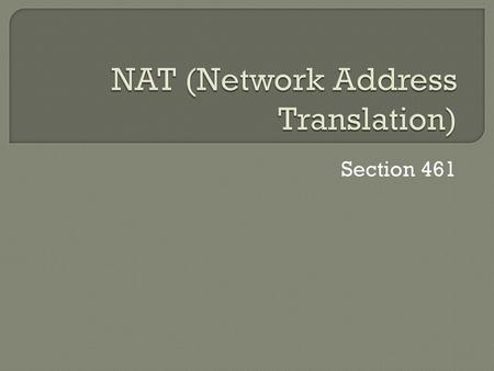 NAT (Network Address Translation)