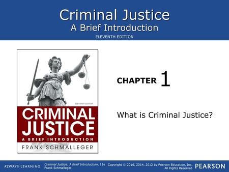 1 What is Criminal Justice?.