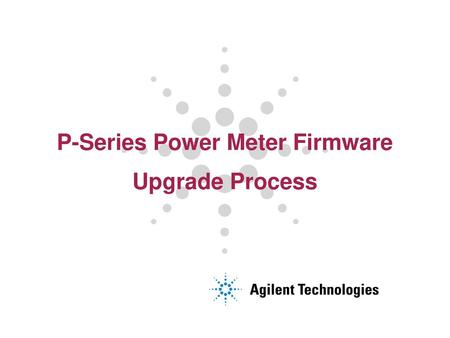 P-Series Power Meter Firmware Upgrade Process