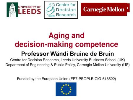 Aging and decision-making competence