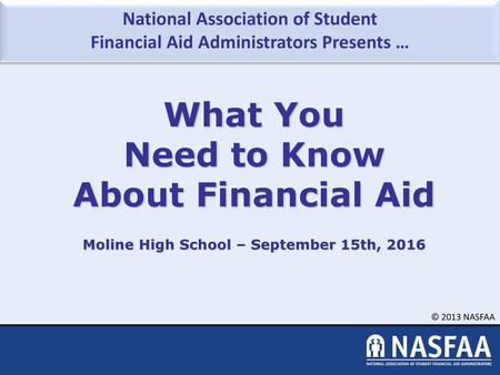 What You Need to Know About Financial Aid