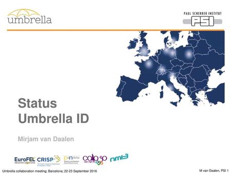 Status Umbrella ID Mirjam van Daalen.