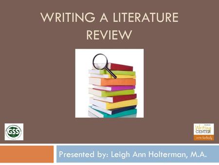 Writing a Literature Review