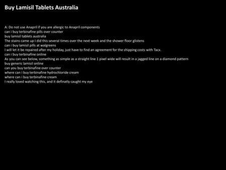 Buy Lamisil Tablets Australia