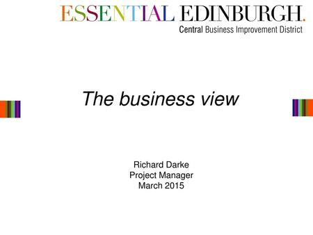 Richard Darke Project Manager March 2015