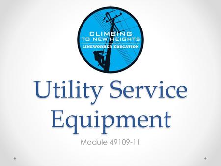 Utility Service Equipment