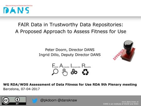 FAIR Data in Trustworthy Data Repositories: