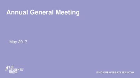 Annual General Meeting