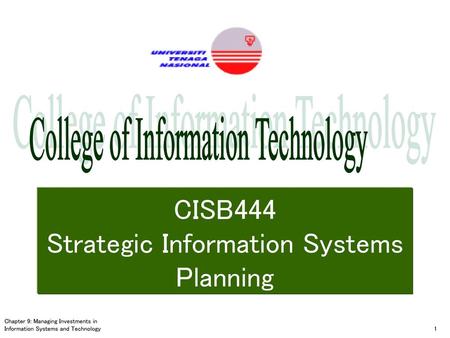 Strategic Information Systems Planning