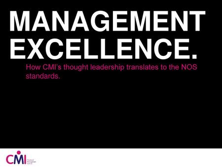 Management Excellence.