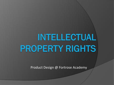 Intellectual property rights