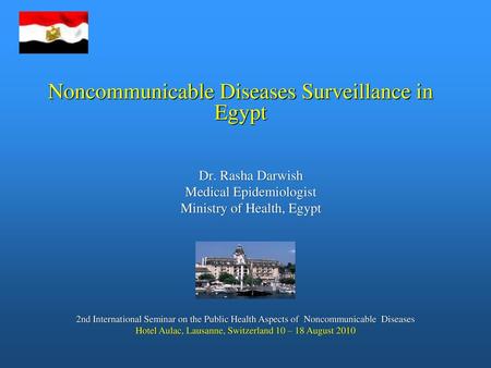 Noncommunicable Diseases Surveillance in Egypt