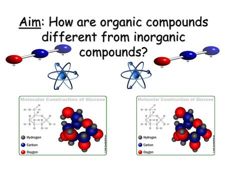 Aim: How are organic compounds different from inorganic compounds?