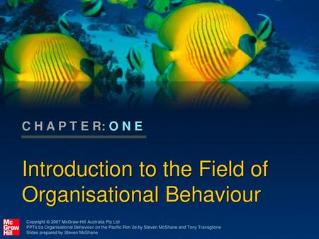 Introduction to the Field of Organisational Behaviour