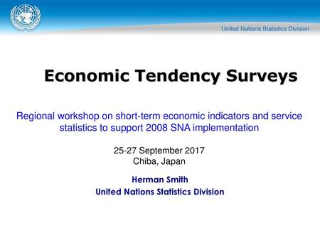 Herman Smith United Nations Statistics Division