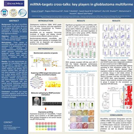 miRNA-targets cross-talks: key players in glioblastoma multiforme