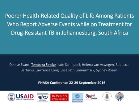 PHASA Conference September 2016