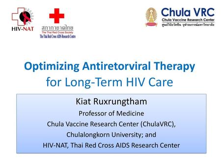 Optimizing Antiretorviral Therapy for Long-Term HIV Care