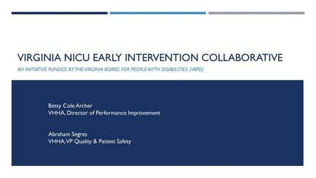 Virginia Nicu early intervention collaborative