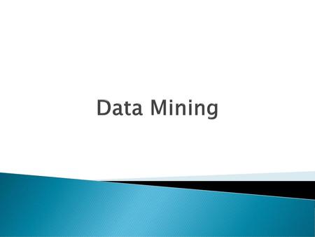 Data Mining.