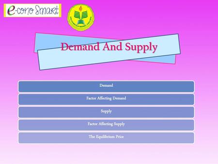 Factor Affecting Demand Factor Affecting Supply