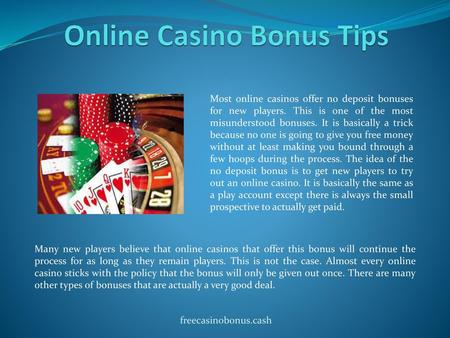 Online Casino Bonus Tips