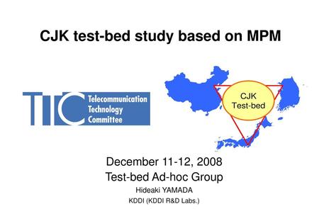 CJK test-bed study based on MPM