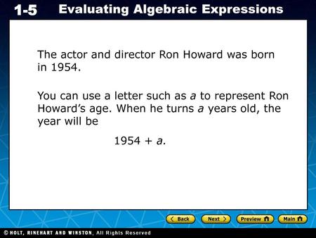 The actor and director Ron Howard was born in 1954.