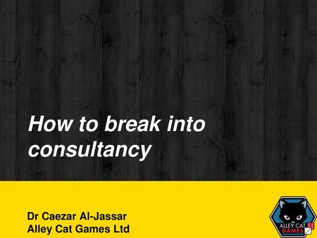 How to break into consultancy