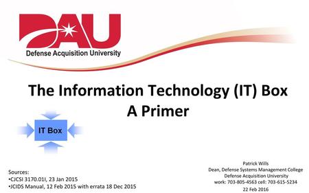 The Information Technology (IT) Box A Primer