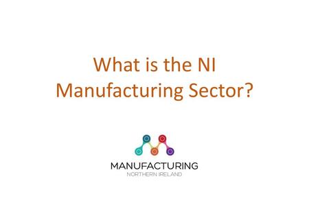 What is the NI Manufacturing Sector?.