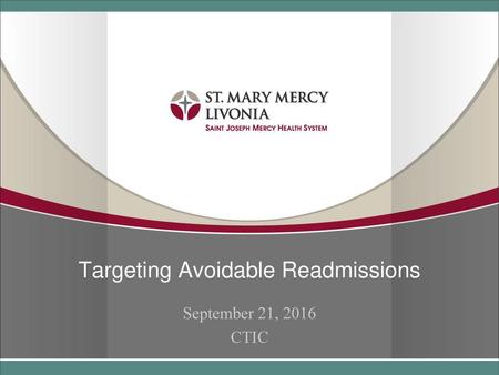 Targeting Avoidable Readmissions