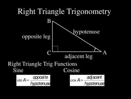 Right Triangle Trigonometry