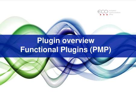 Plugin overview Functional Plugins (PMP)