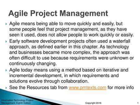 Agile Project Management