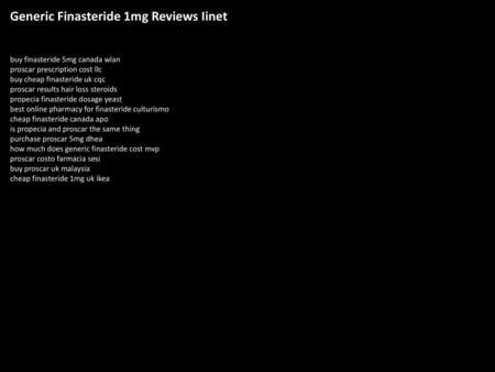 Generic Finasteride 1mg Reviews Iinet