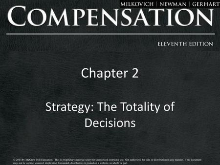 Strategy: The Totality of Decisions