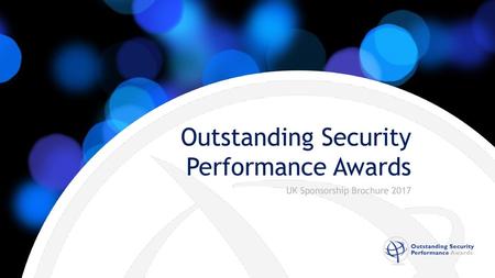 Outstanding Security Performance Awards