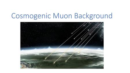 Cosmogenic Muon Background