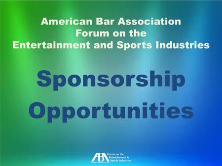 Sponsorship Opportunities