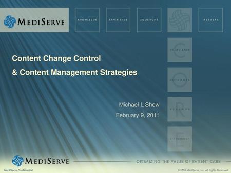 Content Change Control & Content Management Strategies