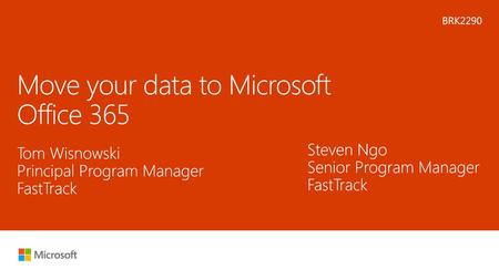 Move your data to Microsoft Office 365