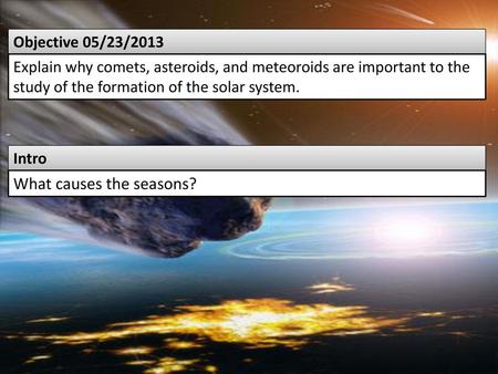 What causes the seasons?